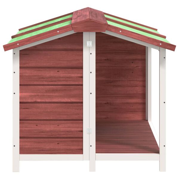 vidaXL Casota para c&atilde;es 96x87x80,5 cm pinho maci&ccedil;o moca