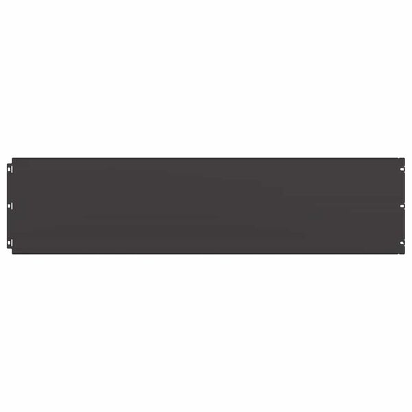 vidaXL Orlas de relvado 20 pcs preto 25x103 cm a&ccedil;o laminado a frio