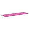 vidaXL Almofad&otilde;es p/ banco de jardim 2 pcs 200x50x7 cm tecido rosa