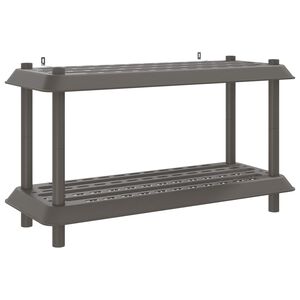 vidaXL Unidade de Estante 2 n&iacute;veis 100 x 40 x 55,5 cm PP
