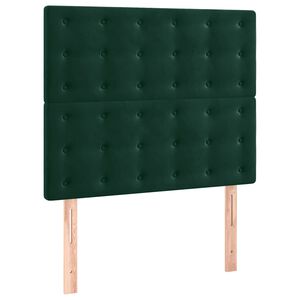 vidaXL Cabeceira Verde Escuro 80x5x118/128 cm Veludo