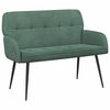 vidaXL Sof&aacute; de 2 lugares com p&eacute;s de metal 2 lugar Verde do Mar Veludo