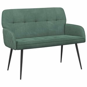 vidaXL Sof&aacute; de 2 lugares com p&eacute;s de metal 2 lugar Verde do Mar Veludo