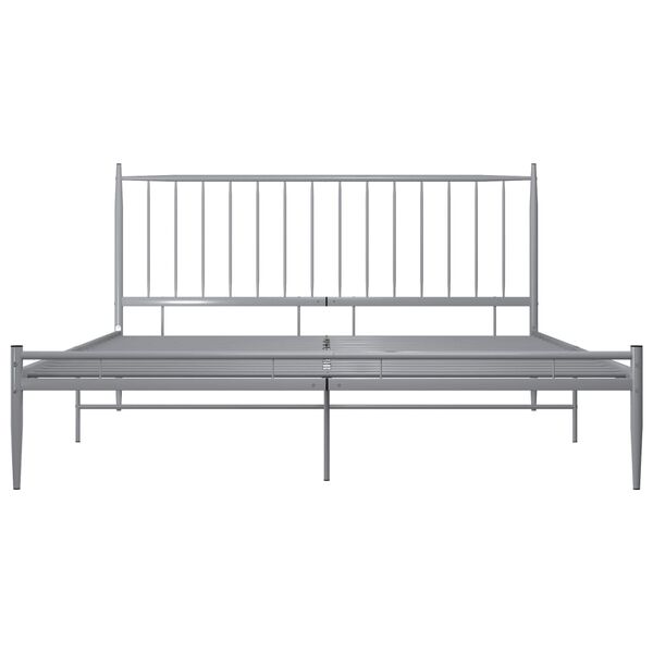 vidaXL Estrutura de cama 200x200 cm metal cinzento