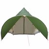 vidaXL Tenda Teepee com telhado Verde e Cinza 600 x 600 x 347 cm