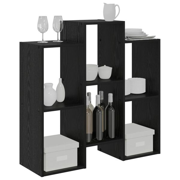 vidaXL Buffet Carvalho Preto 90 x 30 x 90 cm