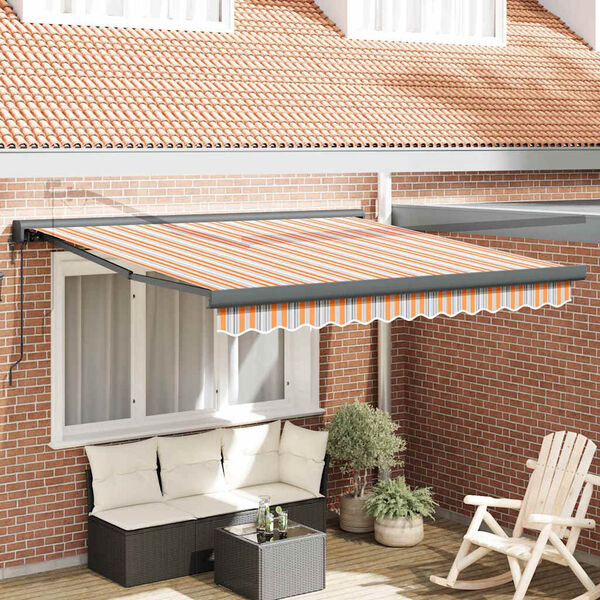 vidaXL Toldo Multicolor 350 x 250 x 165 cm Poliéster e Alumínio