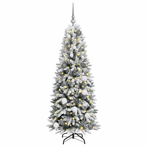 vidaXL &Aacute;rvore de Natal Artificial com 150 LEDs Branco 150 cm