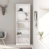 vidaXL Estante com 5 prateleiras 60x24x175 cm derivados madeira branco
