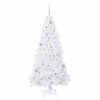 vidaXL &Aacute;rvore de Natal Artificial com 300 LEDs Branco 180 cm PVC e A&ccedil;o