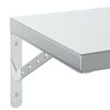 vidaXL Prateleiras de parede 2 pcs 100x30 cm a&ccedil;o inoxid&aacute;vel prateado