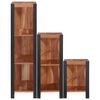 vidaXL Estante 3 pcs Castanho 50 x 30 x 110 cm