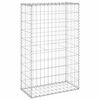 vidaXL Muro gabi&atilde;o com tampas a&ccedil;o galvanizado 60x30x100 cm