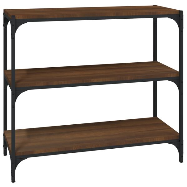 vidaXL Estante 80x33x70,5cm derivados de madeira/a&ccedil;o carvalho castanho
