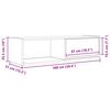 vidaXL M&oacute;vel de TV 100x31x25,5 cm derivados de madeira branco