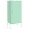 vidaXL Arm&aacute;rio de arruma&ccedil;&atilde;o a&ccedil;o 42,5x35x101,5 cm verde-hortel&atilde;