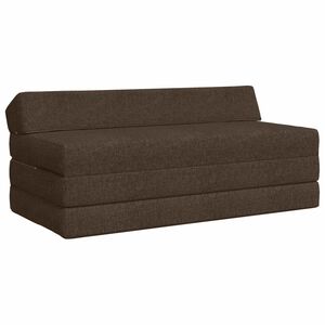 vidaXL Sof&aacute; Cama Dobr&aacute;vel Cinzento-acastanhado 120 x 60 x 49 cm Tecido