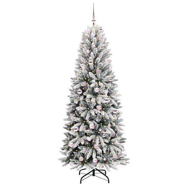 vidaXL &Aacute;rvore de Natal Artificial com 300 LEDs Branco 210 cm