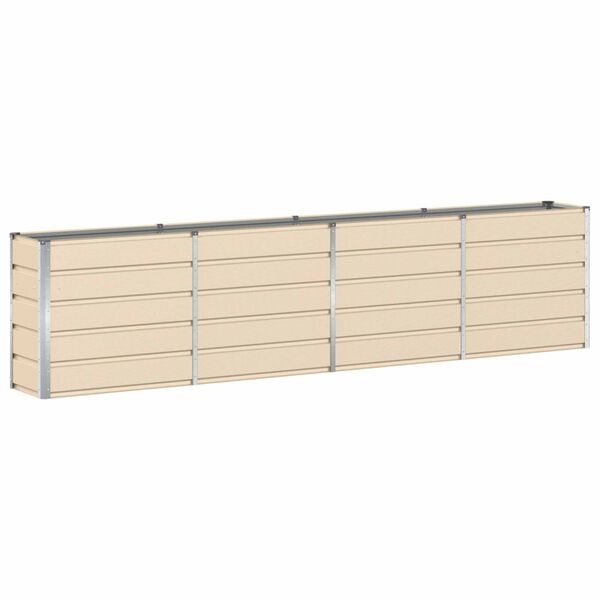 vidaXL Floreira Ivory 160 x 40 x 75 cm A&ccedil;o