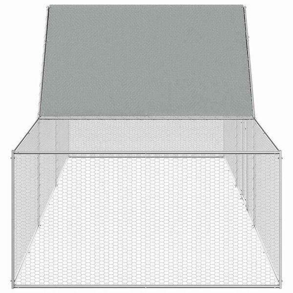 vidaXL Galinheiro 5x1x1,5 m a&ccedil;o galvanizado