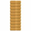 vidaXL Toalhas de bid&eacute; FROGN 10 pcs 30x50 cm 360 g/m&sup2; ouro
