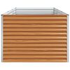 vidaXL Canteiro de jardim elevado 290 x 100 x 68 cm A&ccedil;o Galvanizado