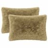 vidaXL Almofada HEERLEN 2 unid. Cinzento-claro Fleece PV
