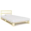 vidaXL Estrutura de cama em paletes pinho maci&ccedil;o 100x200 cm