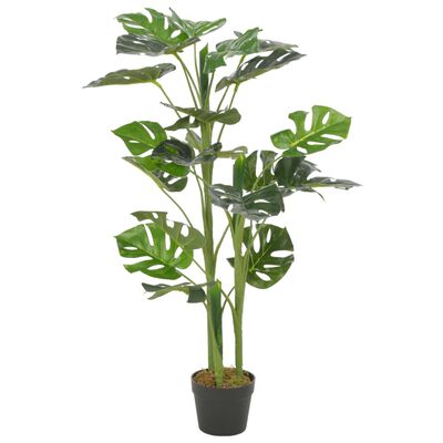 vidaXL Planta costela-de-adão artificial com vaso 100 cm verde