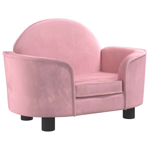 vidaXL Cama para c&atilde;es 66x40x45 cm veludo rosa