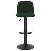 vidaXL Bancos de bar 2 pcs veludo verde-escuro