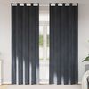 vidaXL Cortinas opacas 2 pcs Cinzento-claro 140 x 225 cm Veludo