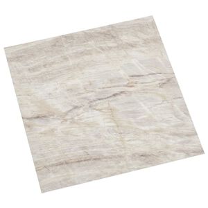 vidaXL Pranchas de Piso Autoadesivo Bege 30,5 x 30,5 cm 20 unid. PVC