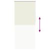vidaXL Cortina de rolo blackout, 124,4 x 230 cm, largura do tecido 120 cm, branco-creme
