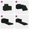 vidaXL Sof&aacute;-Cama Preto 98 x 71 x 83 cm tecido