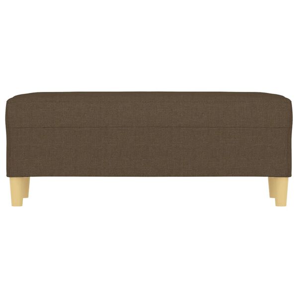 vidaXL Banco 100x35x41 cm tecido castanho