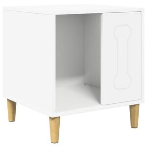 vidaXL Casinha para Cachorro Branco 44 x 42 x 49 cm Madeira processada