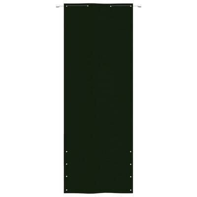 vidaXL Tela de varanda 80x240 cm tecido oxford verde-escuro