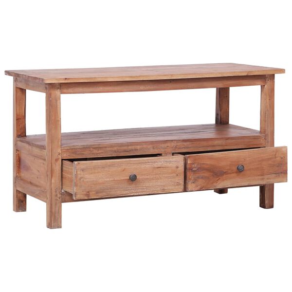 vidaXL M&oacute;vel de TV 90x40x50 cm madeira recuperada maci&ccedil;a