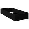 vidaXL Contorno de cama para base de cama articulada Carvalho Preto