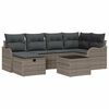 vidaXL Conjunto de Sof&aacute; de Jardim 7 unid. Rattan Sint&eacute;tico