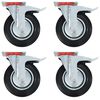 vidaXL Rodas girat&oacute;rias com trav&otilde;es duplos 4 pcs 200 mm