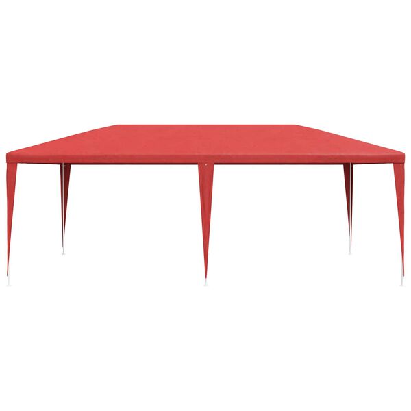 vidaXL Tenda de Festa Vermelho 600 x 300 x 255 cm PE e A&ccedil;o