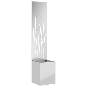 vidaXL Tela de Privacidade para Jardim Fretwork Prateado 32 x 150 cm