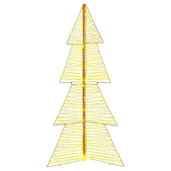 vidaXL &Aacute;rvore de Natal com 160 LEDs Branco quente 150 cm PET