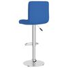 vidaXL Bancos de bar 2 pcs tecido azul