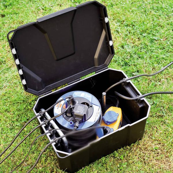 HEISSNER Caixa de alimenta&ccedil;&atilde;o el&eacute;trica para jardim