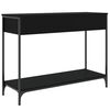 vidaXL Mesa consola 100x34,5x75 cm derivados de madeira preto