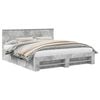 vidaXL Estrutura da Cama Cinzento 200 x 200 cm Derivados de Madeira