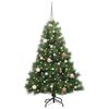 vidaXL &Aacute;rvore de Natal Artificial com 150 LEDs Verde 150 cm PE e PVC